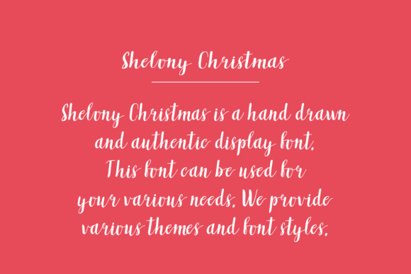 Shelony Christmas Font Free Download