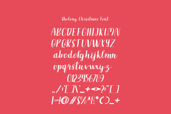 Shelony Christmas Font Free Download