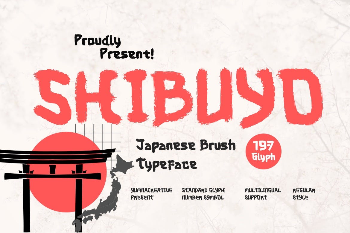 Shibuyo - Japanese Brush Font Free Download