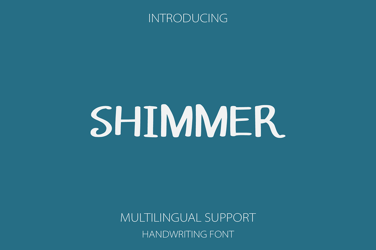 Shimmer a Handwriting Font Free Download Free Download