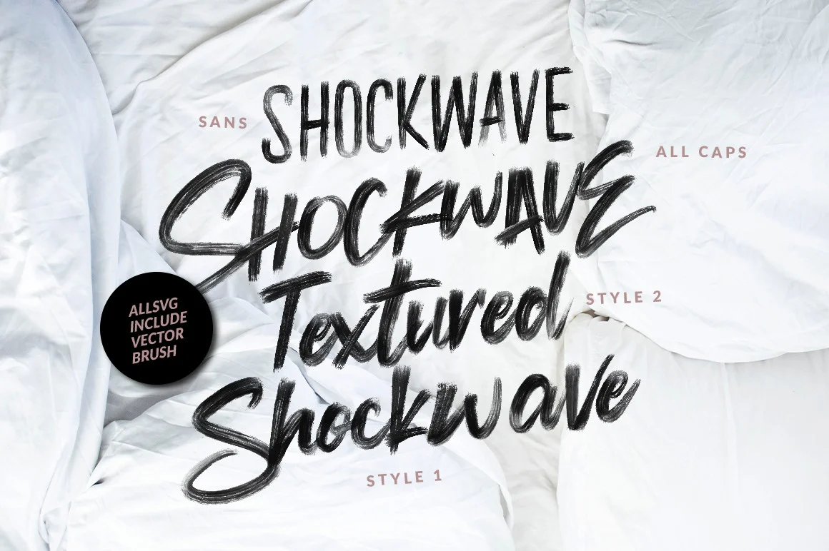Shockwave SVG Collection Font