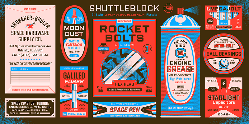 Shuttleblock Font Free Download