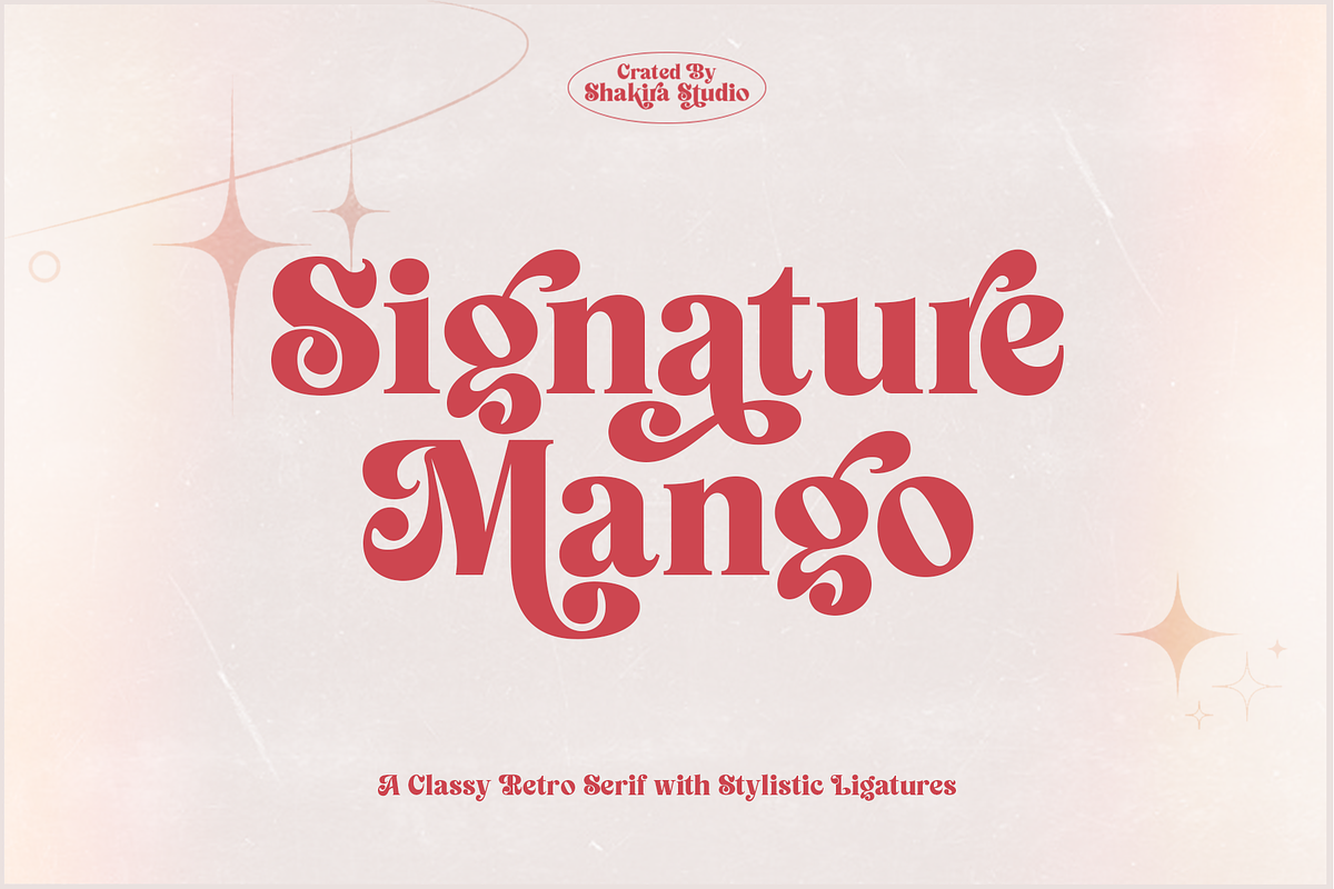 Signature Mango - Modern Retro Font Free Download Free Download