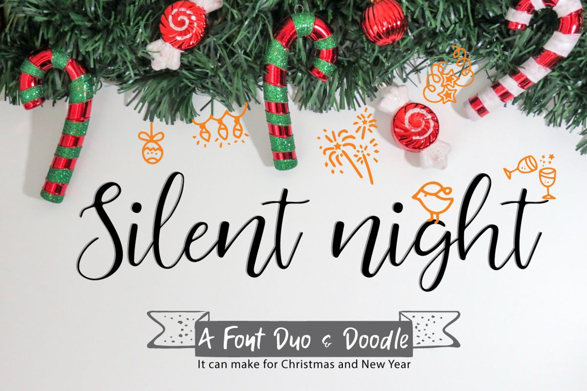 Silent night | Font Duo Free Download Free Download