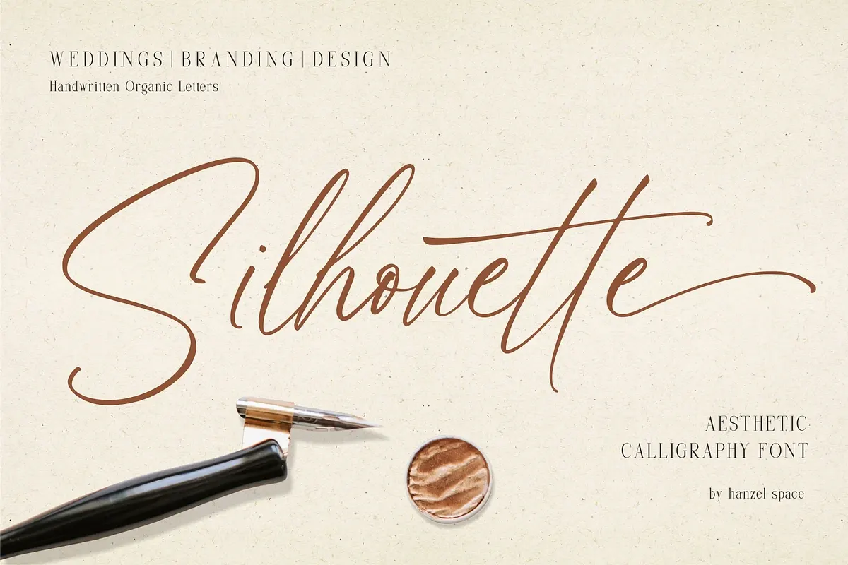 Silhouette - Aesthetic Calligraphy Free Download Free Download