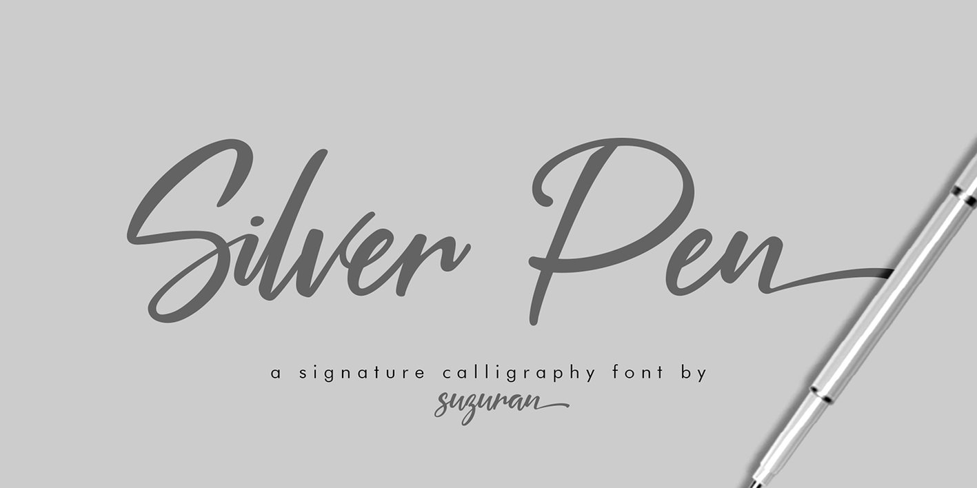 Silver Pen Font Free Download