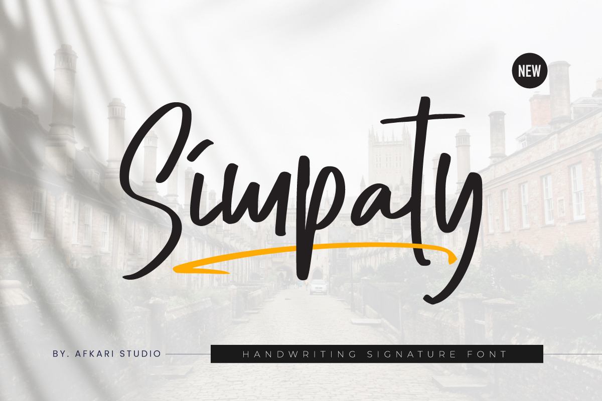 Simpaty Handwritting Signature Font Free Download Free Download