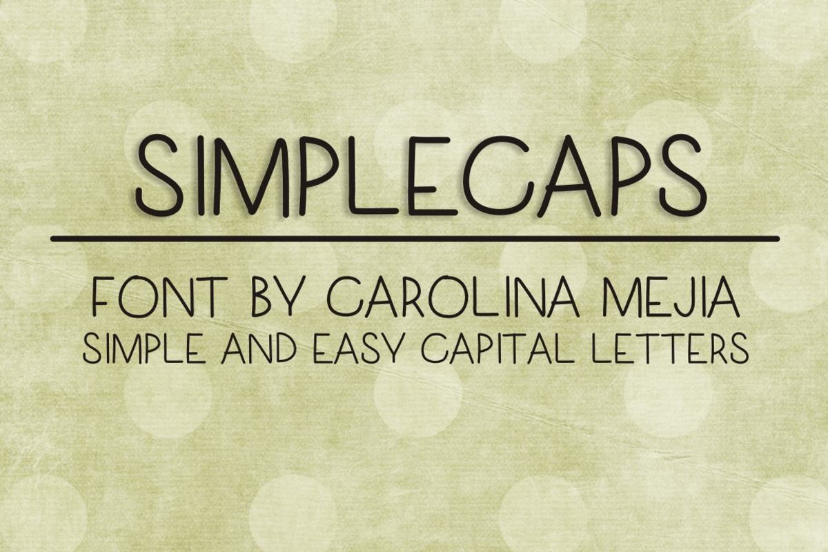 SIMPLECAPS FONT Free Download Free Download