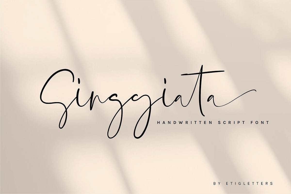 Singgiata Handwritten Font Free Download Free Download