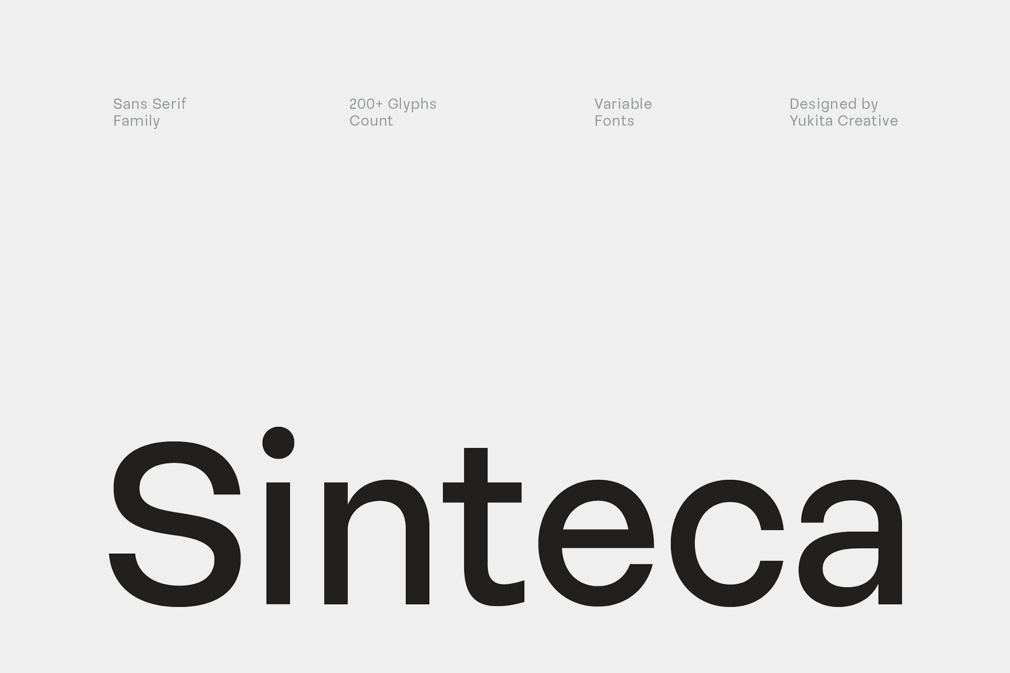 Sinteca Sans Serif Font Free Download