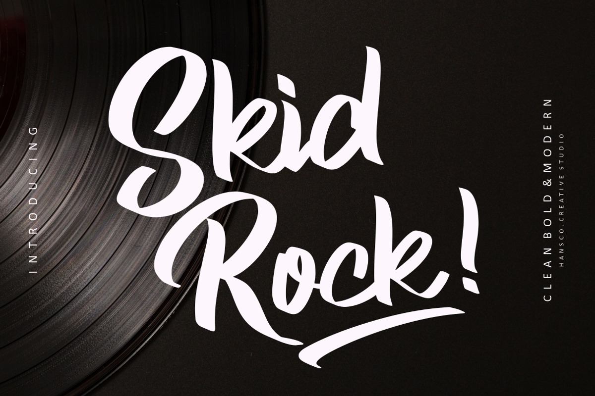 Skid Rock - Handwritten Font Free Download Free Download