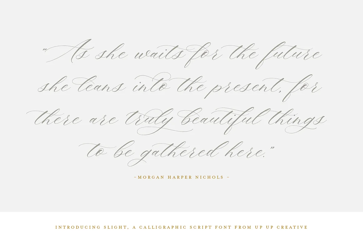 Slight, A Calligraphy Free Font Font
