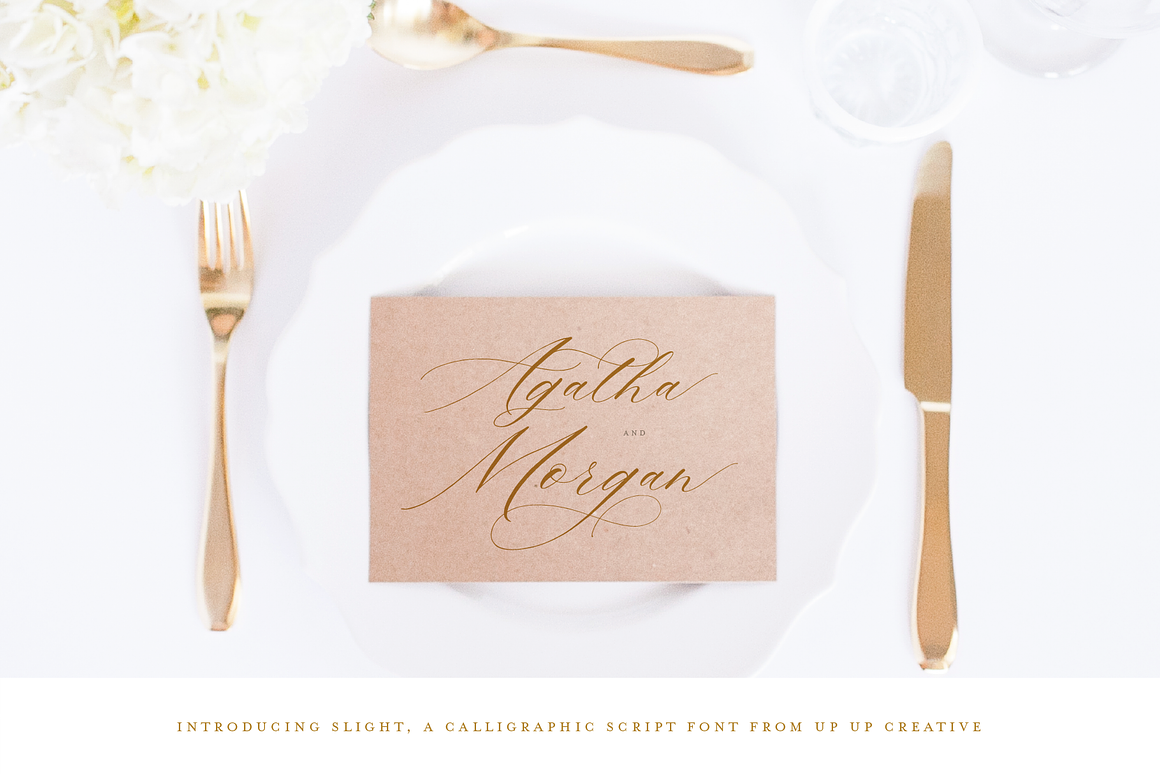 Slight, A Calligraphy Font Free Download