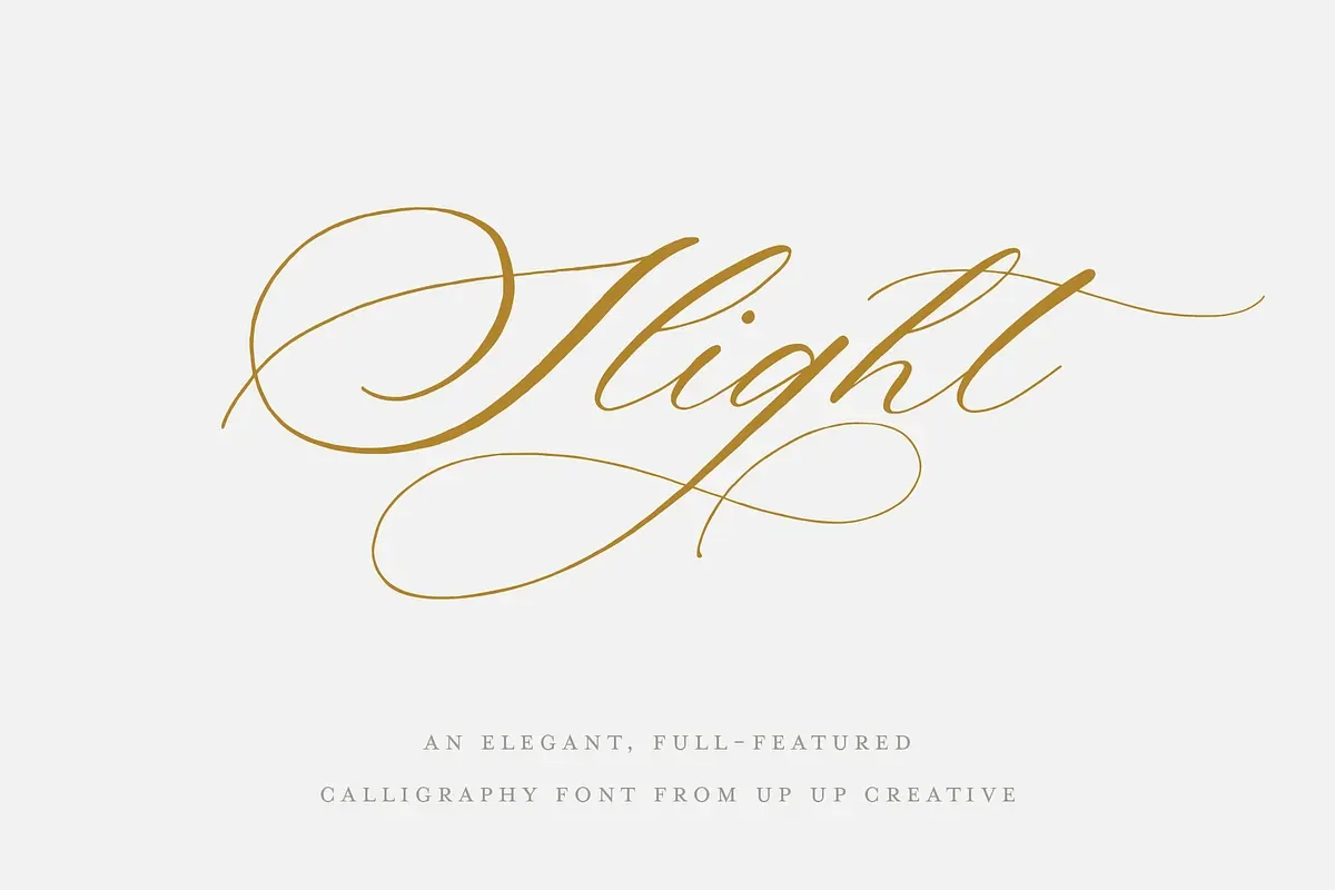 Slight, A Calligraphy Font Free Download Free Download