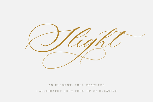 Slight, A Calligraphy Font Free Download