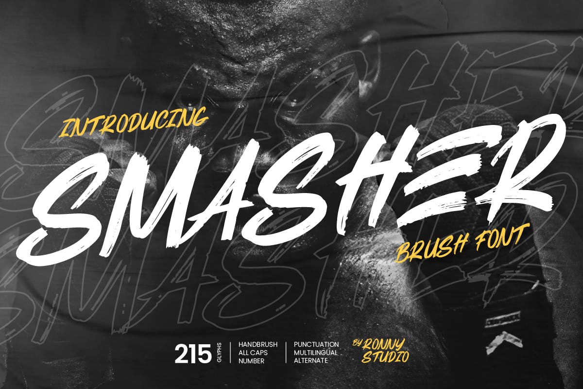 Smasher - Brush Font Free Download