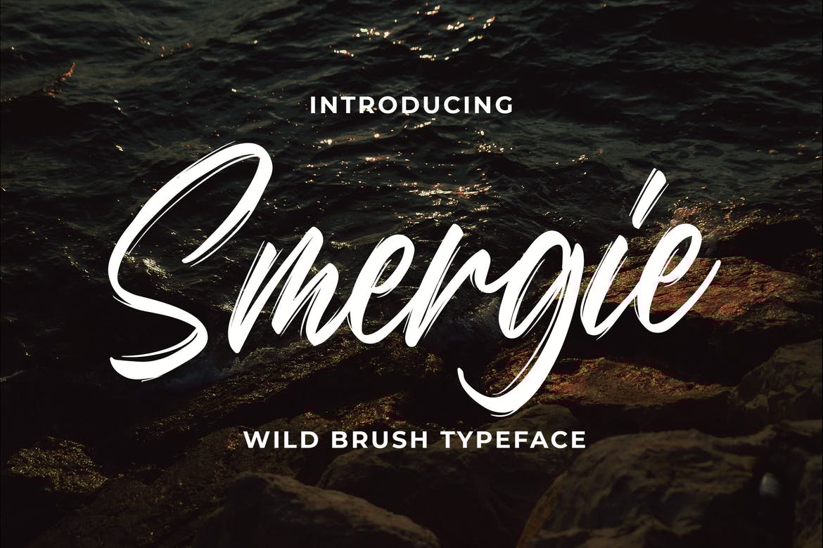 Smergie - Wild Brush Typeface Free Download