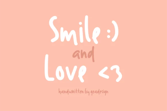 Smile And Love Font Free Download Smile And Love Font Free Download