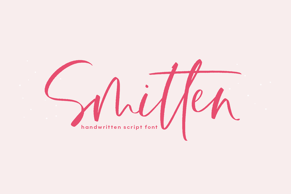 Smitten | Handwritten Script Font Free Download Free Download