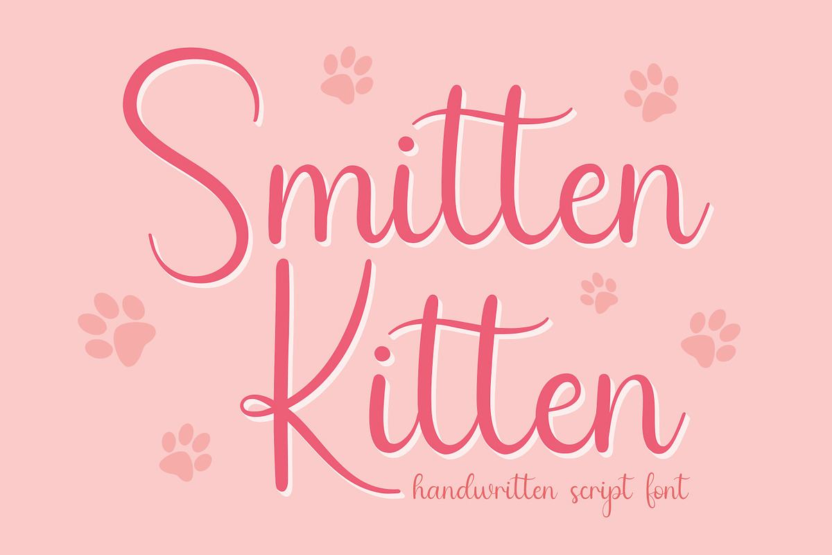 Smitten Kitten Handwritten Script Free Download Free Download