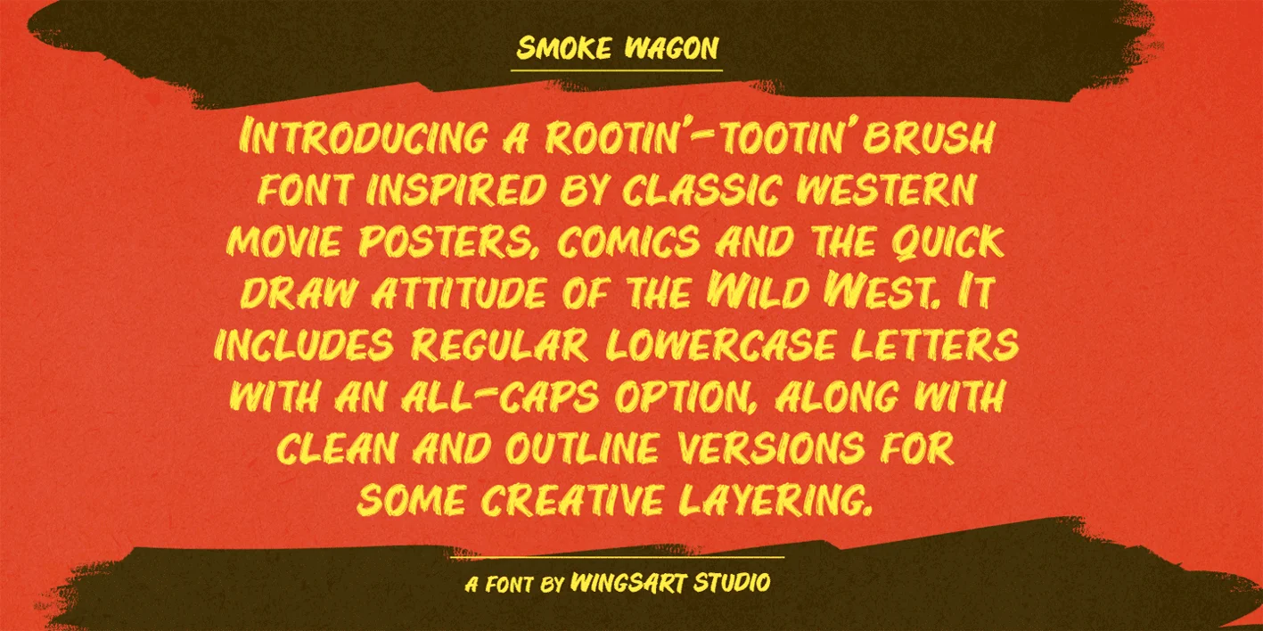 Smoke Wagon Font