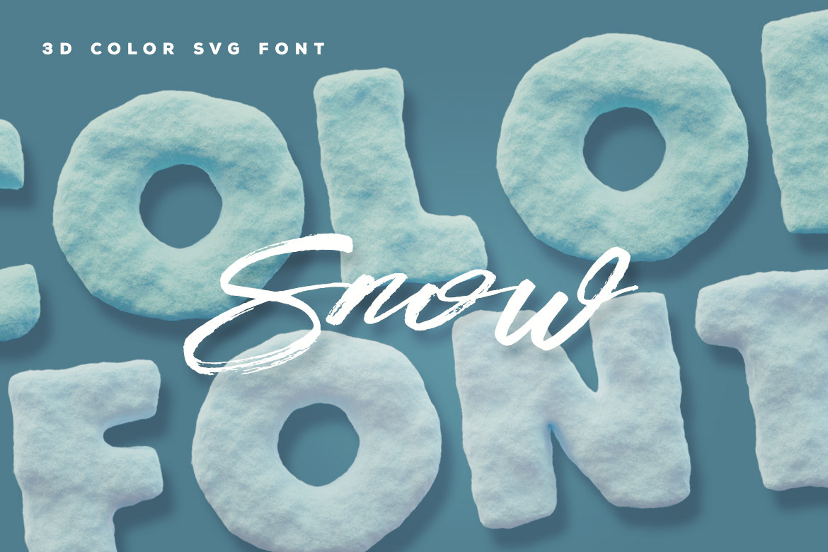 Snow Color Font Free Download