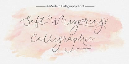 Soft Whisperings Calligraphic Font Free Download