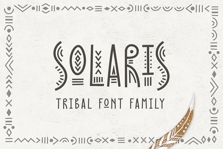 Solaris - Tribal Font Family Free Download