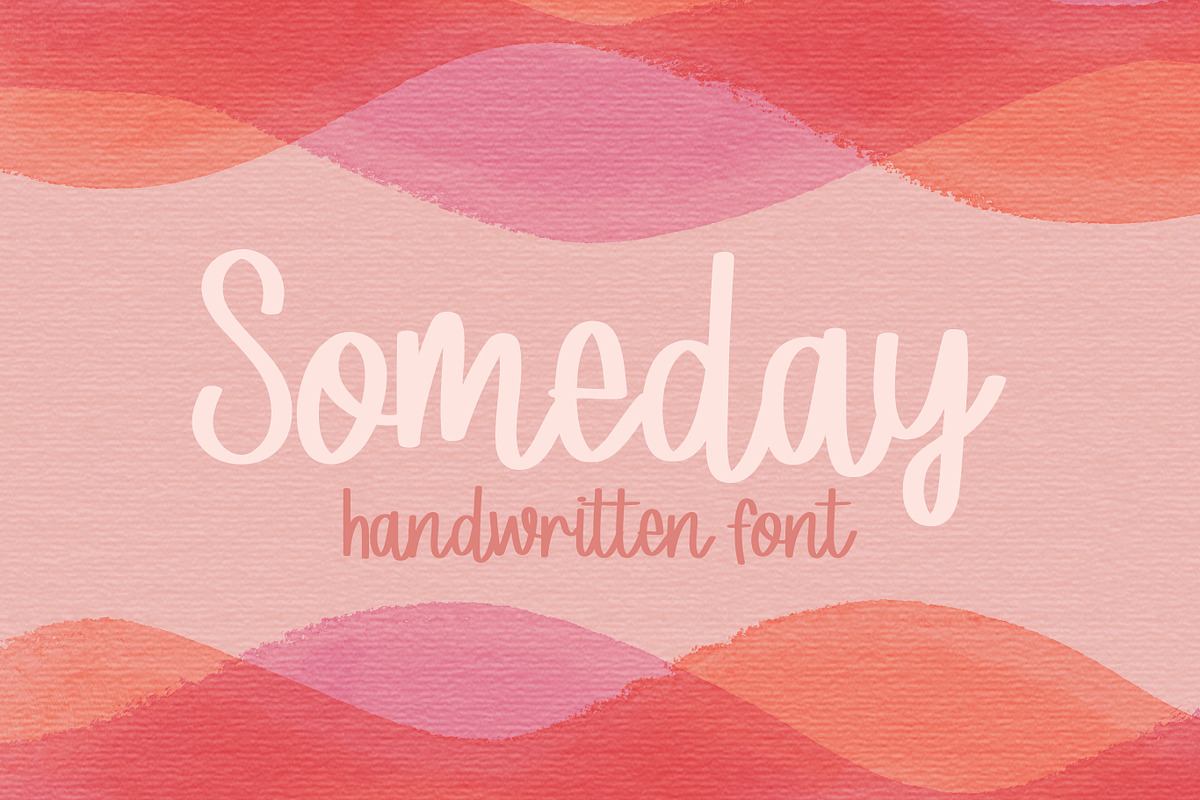 Someday Handwriting Font Free Download Free Download