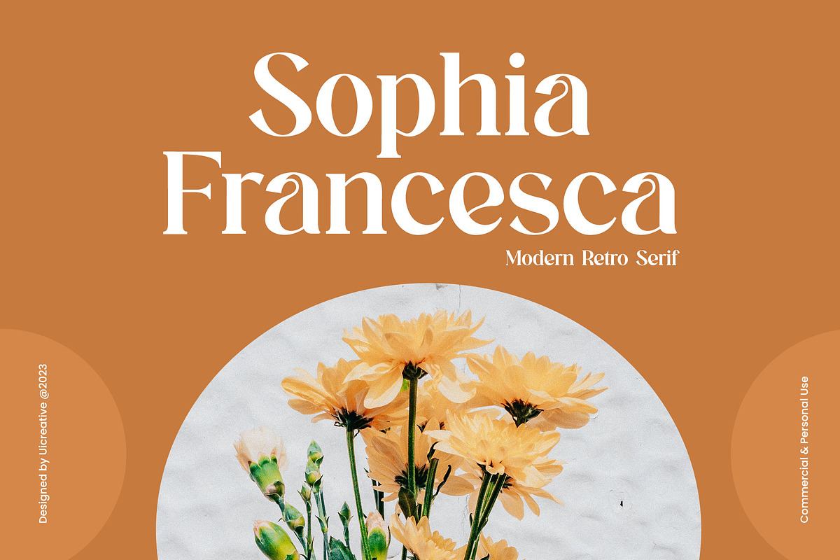 Sophia Francesca Modern Retro Serif Free Download Free Download