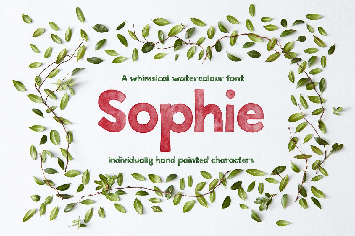 Sophie Watercolour Display Font Free Download Free Download