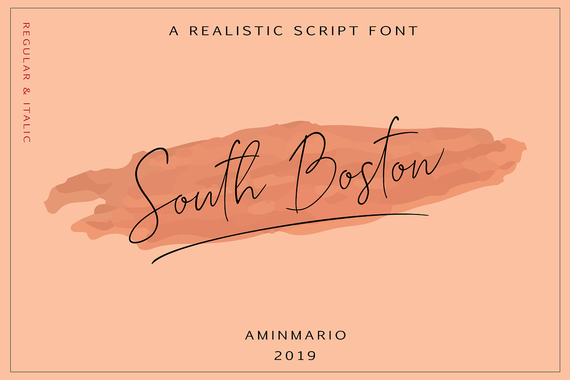 SOUTH BOSTON Font Free Download