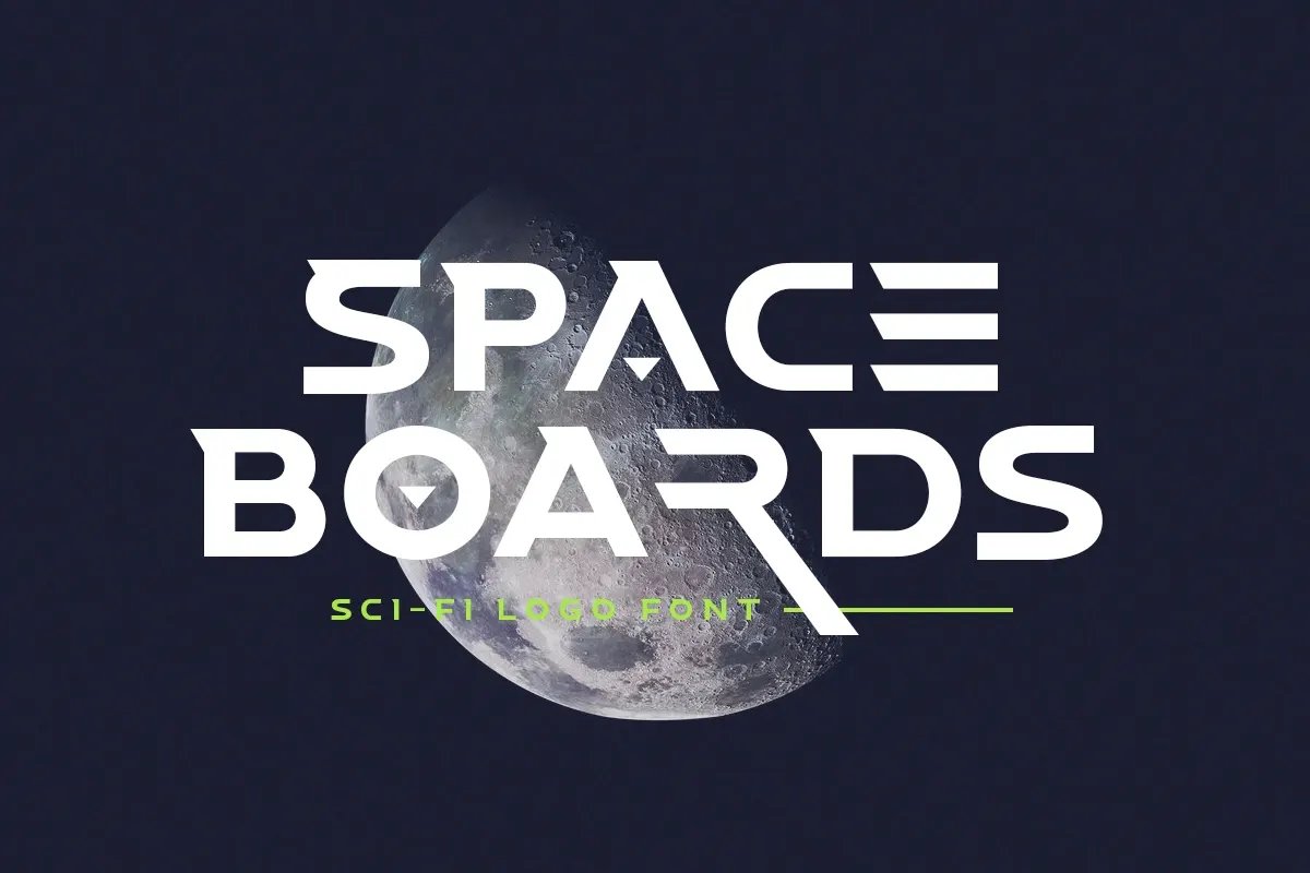 Space Boards - Sci-Fi Logo Font Free Download Free Download