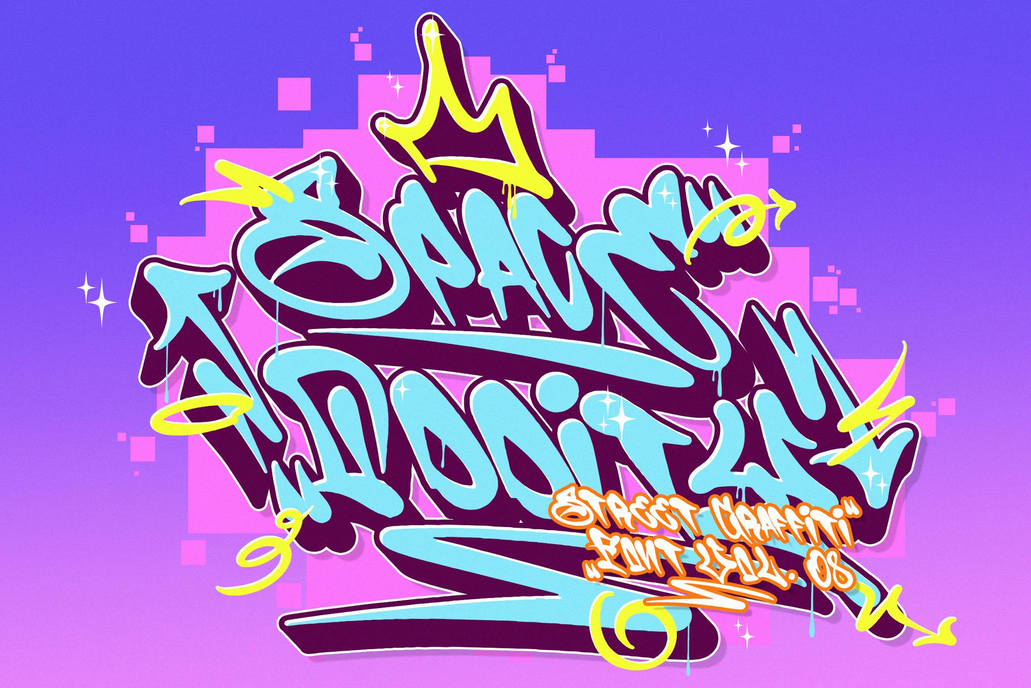 Space Oddity | Album Music Graffiti Font Vol. 8 Free Download