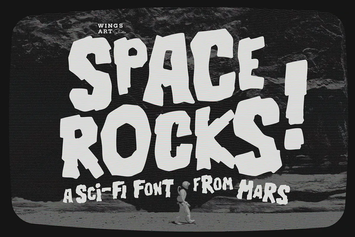 Space Rocks! A Retro Sci-Fi Font Free Download Free Download