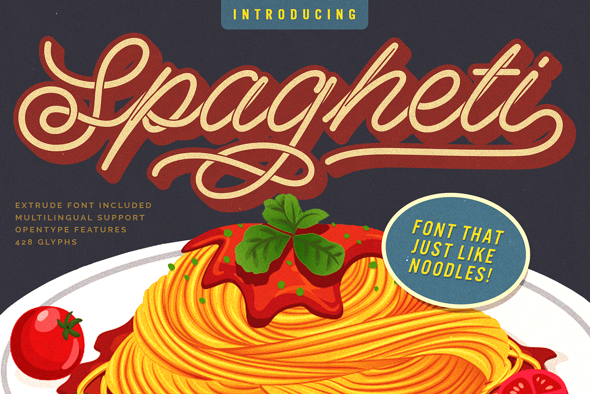 Spagheti Script - Stenciled Font Free Download