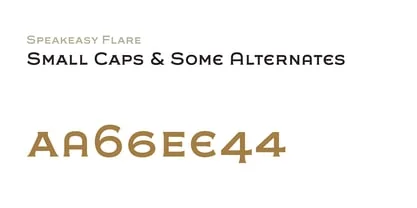 Speakeasy Font