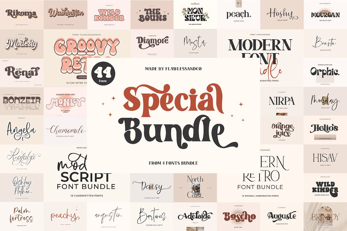 Special 44 Fonts Bundle Free Download Free Download