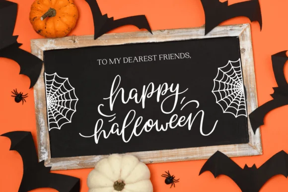 Spiderweb Halloween Font