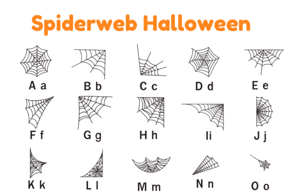 Spiderweb Halloween Font Free Download