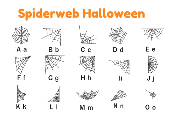 Spiderweb Halloween Font