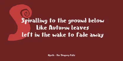 Spiraling Down Font