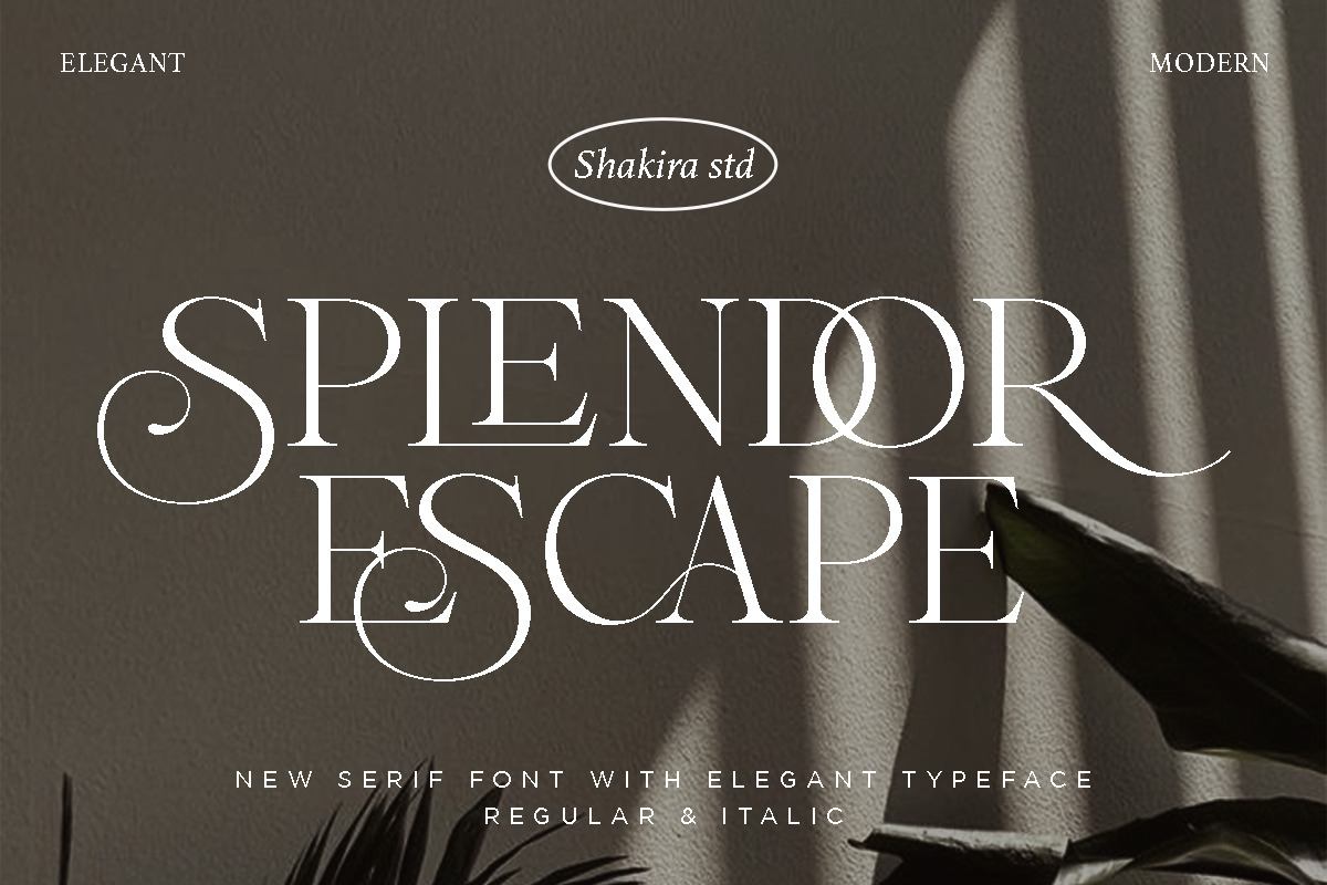 Splendor Escape - Elegant Serif Free Download Free Download