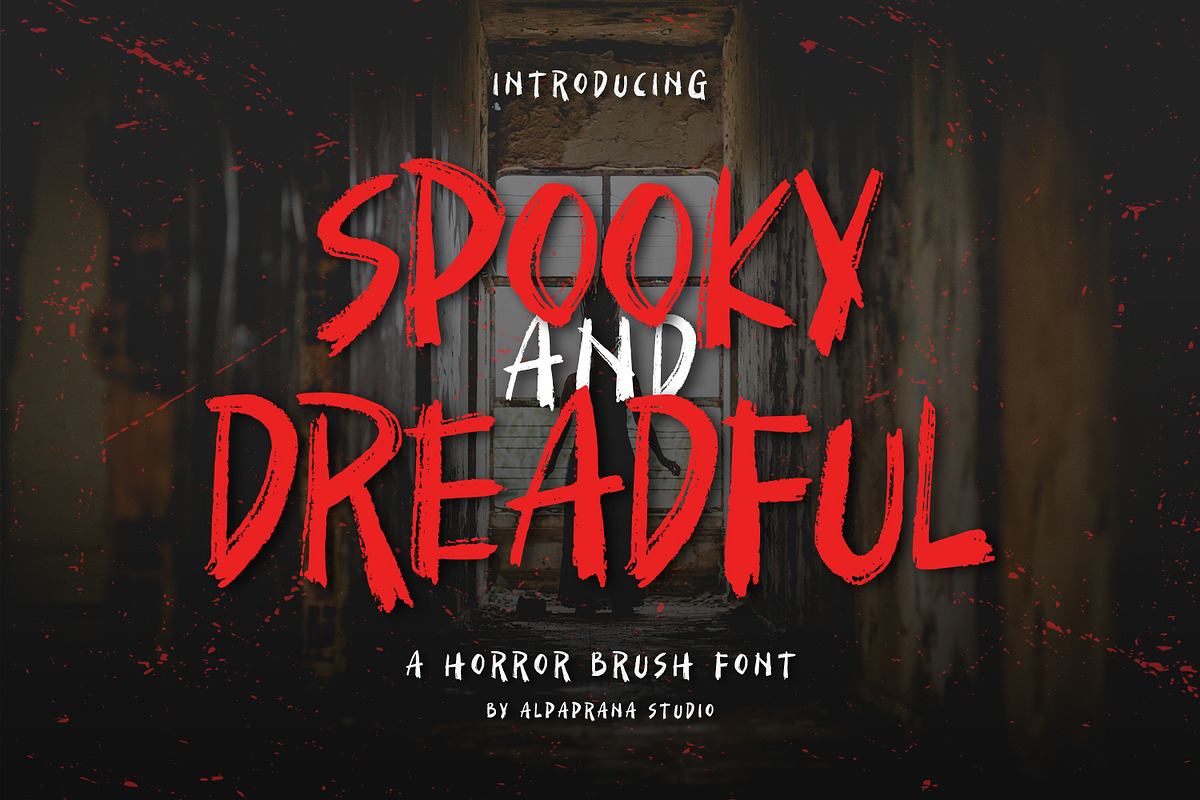 Spooky And Dreadful - Brush Font Free Download Free Download