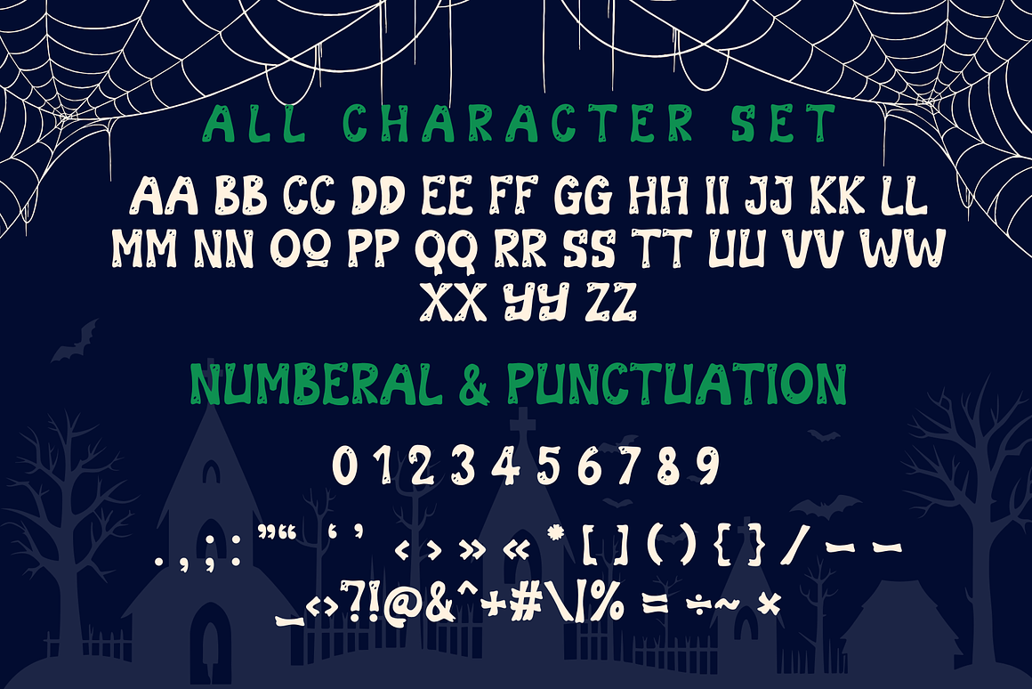 Spooky Laboratory is Halloween Font Free Download