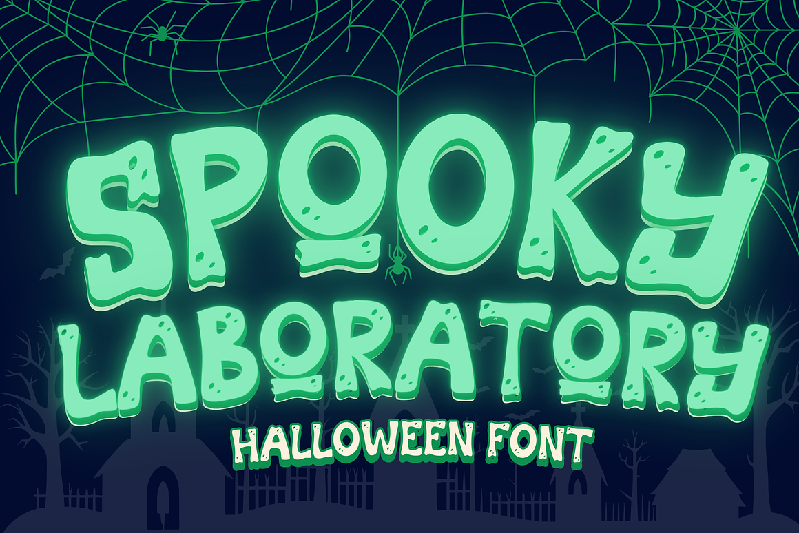 Spooky Laboratory is Halloween Font Free Download