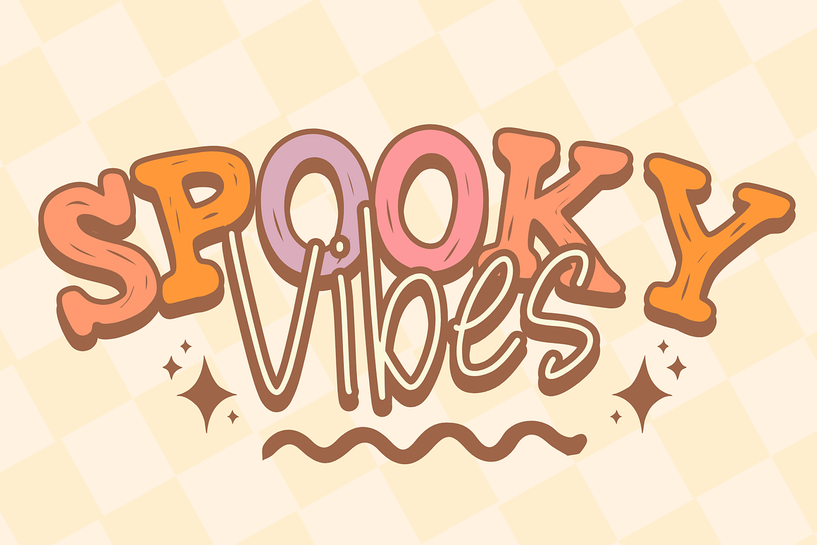 Spooky Mama is a Retro Duo Font Free Download