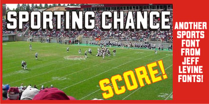 Sporting Chance JNL Font Free Download