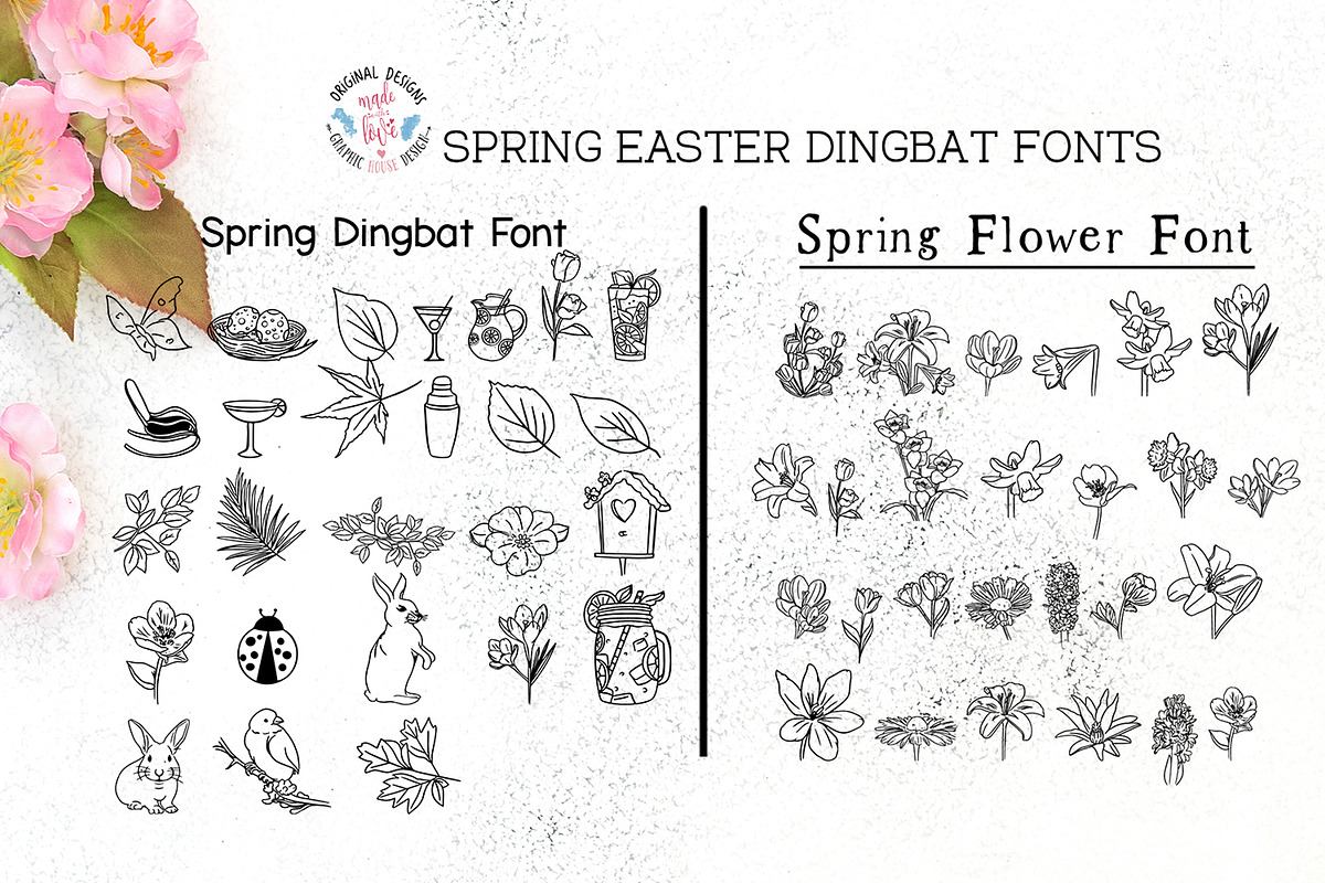 Spring Easter Dingbat 2 Fonts Free Download Free Download