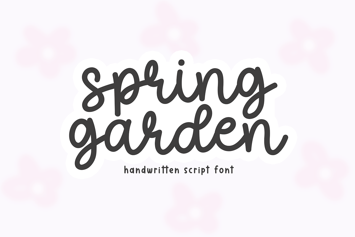 Spring Garden | Cute Script Font Free Download Free Download